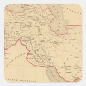 L'Empire des Perses Vierkante Sticker (Voorkant)