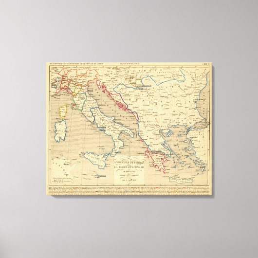 L'Empire Ottoman, la Grece et l'Italie Canvas Afdruk (Voorkant)