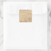 L'Empre de Charlemagne de 768 a 814 Vierkante Sticker (Tas)