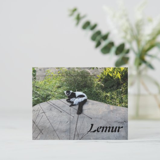 Lemur # 2 briefkaart (Staand voorkant)
