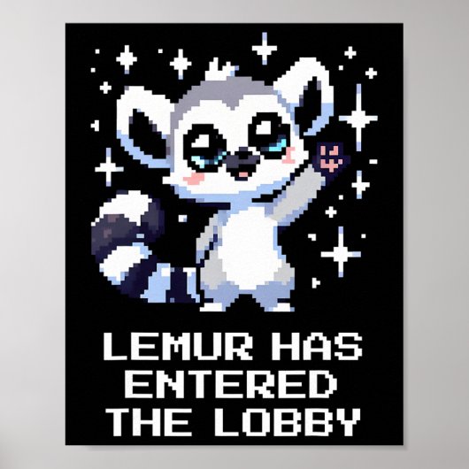 Lemur Betrad Lob Poster (Voorkant)
