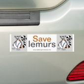 Lemur - bumpersticker (Op auto)