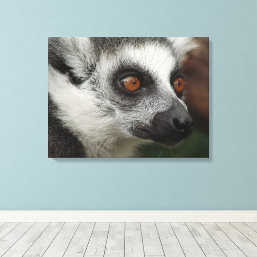 Lemur Canvas Afdruk (Insitu (Houten vloer))