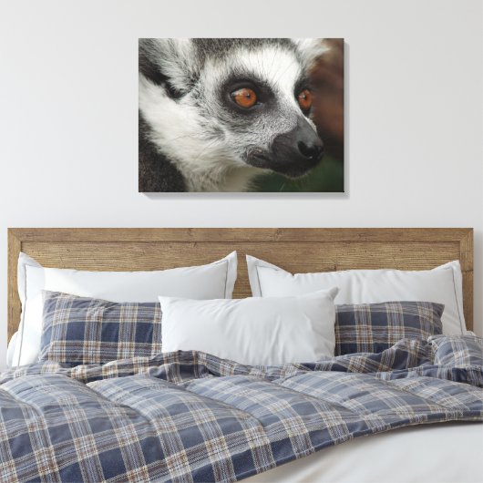 Lemur Canvas Afdruk (Insitu (Slaapkamer))