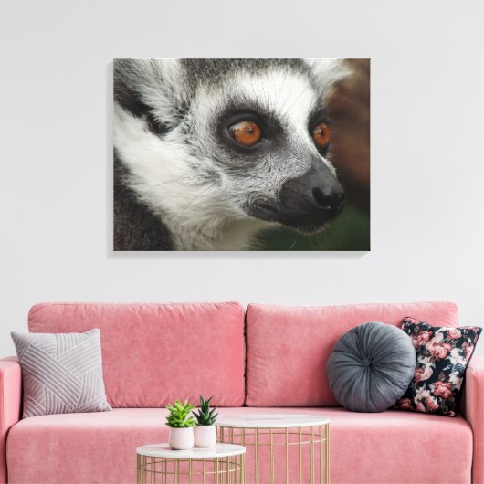Lemur Canvas Afdruk (Insitu (Woonkamer))