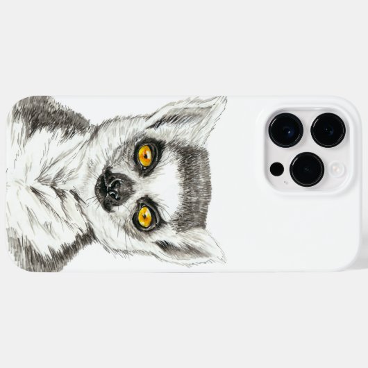 Lemur Case-Mate iPhone Case (Achterkant (horizontaal))