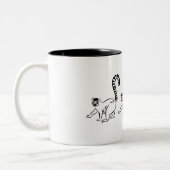 Lemur Coffee Cup Tweekleurige Koffiemok (Links)