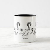 Lemur Coffee Cup Tweekleurige Koffiemok (Center)