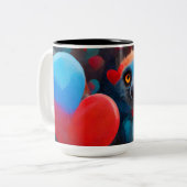 Lemur Coffee-Mok Tweekleurige Koffiemok (Voorkant links)
