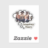 Lemur-complottheorie Sticker (Vel)