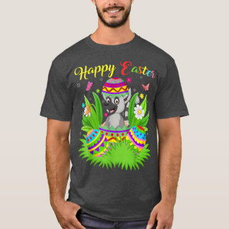 Lemur Dierenvriend Floral Easter Egg Funny Lemur E T-shirt