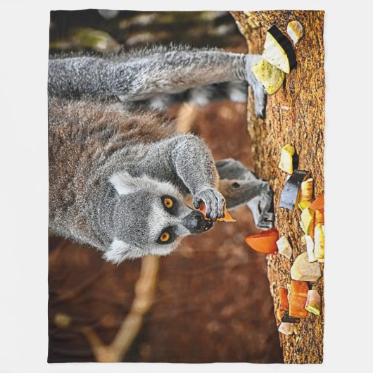 LEMUR FLEECE DEKEN (Voorkant)