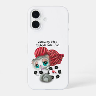 Lemur fluistert liefdesgeheimen – verrassend hart iPhone 16 hoesje