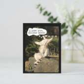 Lemur hou van je deze grappige vaderdag briefkaart (Staand voorkant)