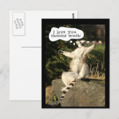 Lemur hou van je deze grappige vaderdag briefkaart (Voorkant / Achterkant)