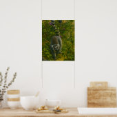 Lemur in Bloom – Ringstaartverkenner Poster (Keuken)