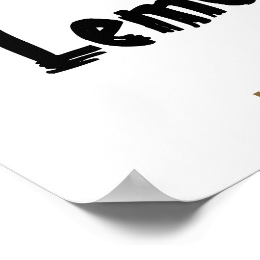 Lemur Jump Poster (Hoek)