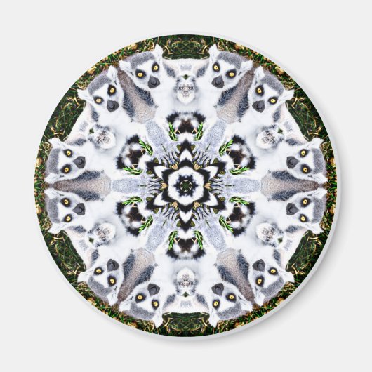 Lemur Kaleidoscope Magneet (Voorkant)