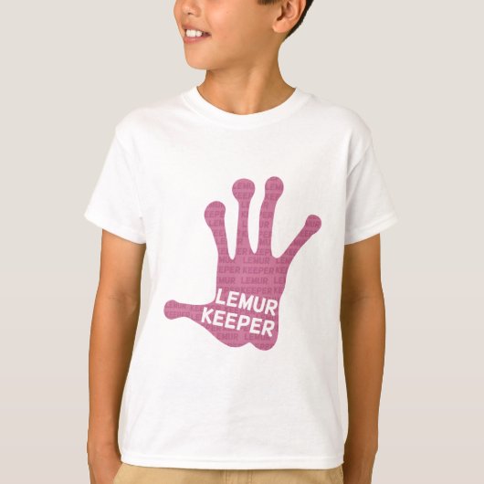 Lemur Keeper Hand Print T-shirt (Voorkant)