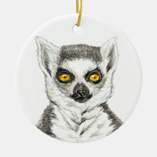 Lemur Keramisch Ornament (Voorkant)