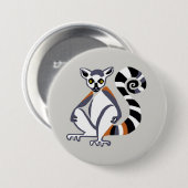 Lemur - knop ronde button 7,6 cm (Voorkant /achterkant)