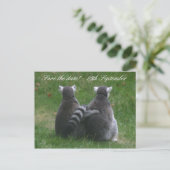 Lemur liefde! ... Sla de datum op! Aankondigingskaart (Staand voorkant)