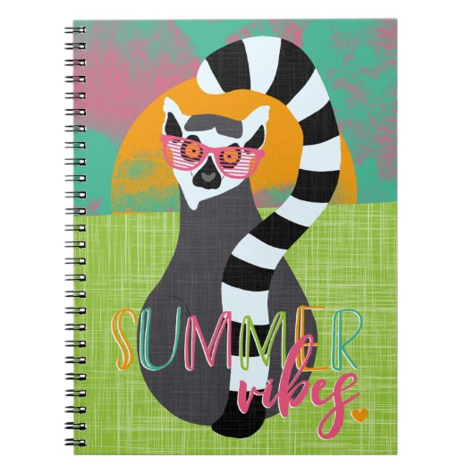 Lemur Life - Summer Vibes Notitieboek (Voorkant)