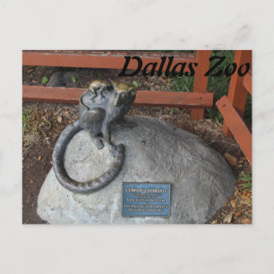 Lemur Lookout Statue Briefkaart