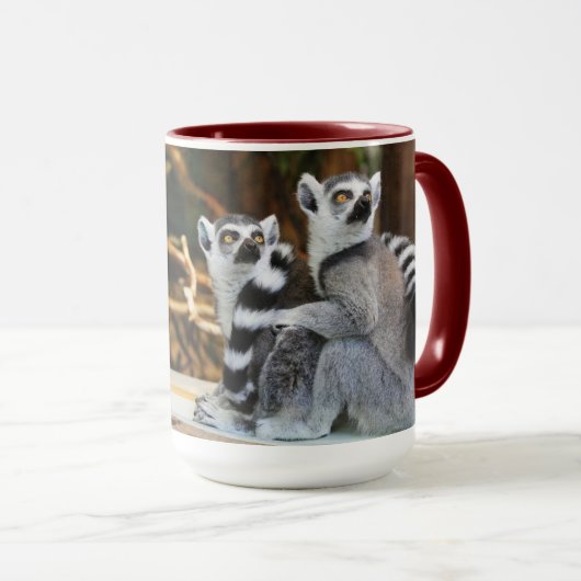 Lemur Love Coffee Mok (Voorkant rechts)