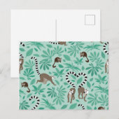 Lemur love mint leaves briefkaart (Voorkant / Achterkant)
