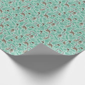Lemur love mint leaves cadeaupapier (Hoek)