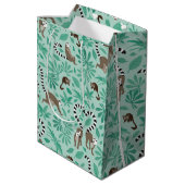 Lemur love mint leaves medium cadeauzakje (Achterkant Gekanteld)