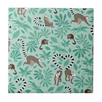 Lemur love mint leaves tegeltje