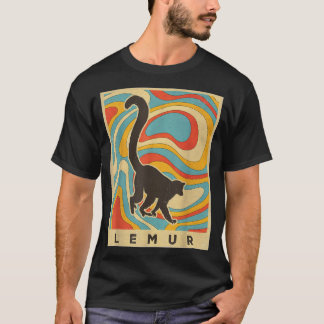  Lemur Lover Animal Retro Style T-shirt