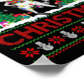 Lemur Lover Xmas - Lights Ugly Santa Lemur Chri Poster (Hoek)