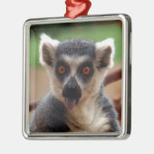 Lemur Metalen Ornament (Links)
