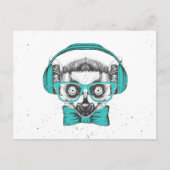 Lemur | Muziekoverloop Briefkaart (Voorkant)