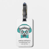 Lemur | Muziekoverloop | Jouw namen toevoegen Bagagelabel (Achterkant verticaal)