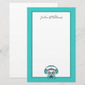 Lemur | Muziekoverloop | Jouw namen toevoegen Briefpapier (Voorkant / Achterkant)