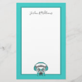 Lemur | Muziekoverloop | Jouw namen toevoegen Briefpapier (Voorkant)