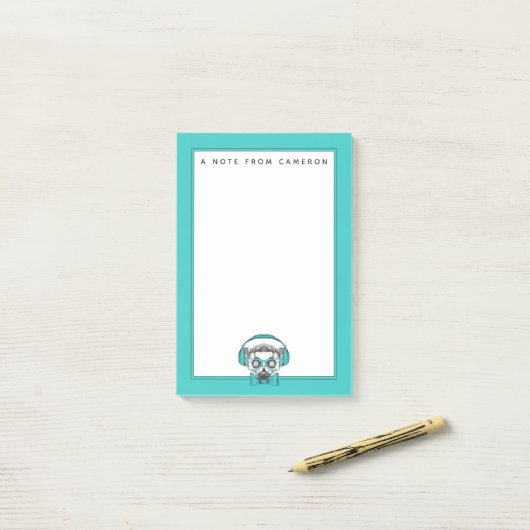 Lemur | Muziekoverloop | Jouw namen toevoegen Post-it® Notes (Op bureau)