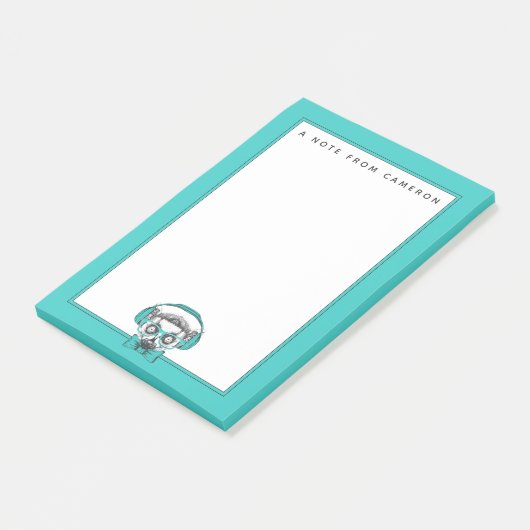 Lemur | Muziekoverloop | Jouw namen toevoegen Post-it® Notes (Schuin)