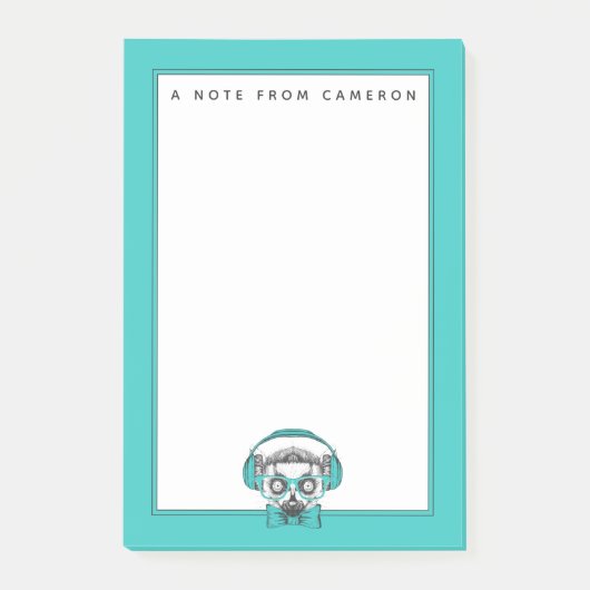 Lemur | Muziekoverloop | Jouw namen toevoegen Post-it® Notes (Voorkant)