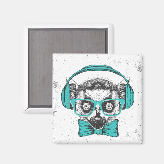 Lemur | Muziekoverloop Magneet (Voorkant / Achterkant)