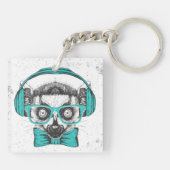 Lemur | Muziekoverloop Sleutelhanger (Achterkant)