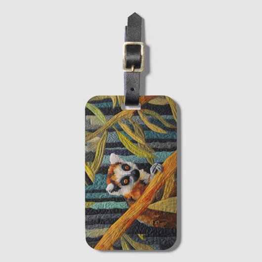Lemur Oerwoud Dierenvriend Bagagelabel (Voorkant (verticaal))