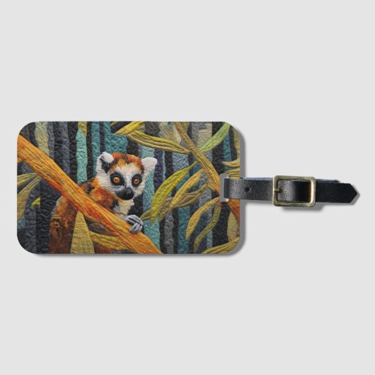 Lemur Oerwoud Dierenvriend Bagagelabel (Voorkant (horizontaal))