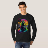 Lemur op motorscooter t-shirt (Voorkant volledig)