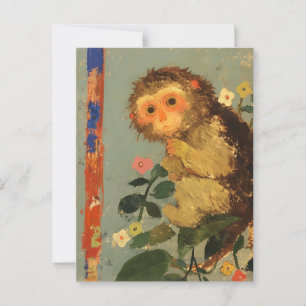 Lemur Painting Briefkaart