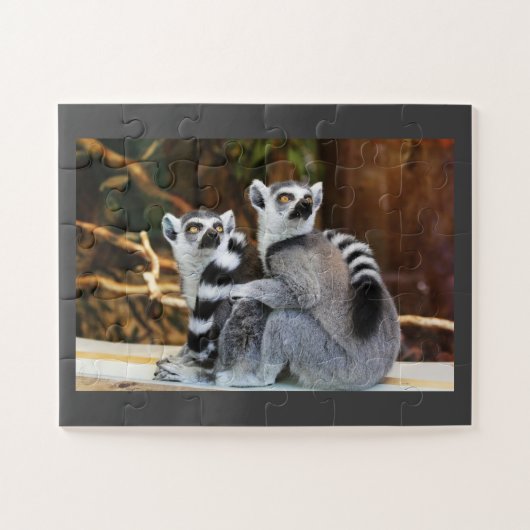Lemur Pair Legpuzzel (Horizontaal)